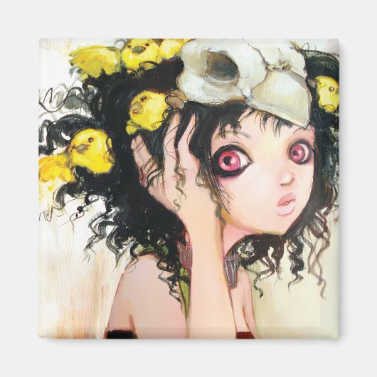 Vogelnestmagneet Magneet (Voorkant)