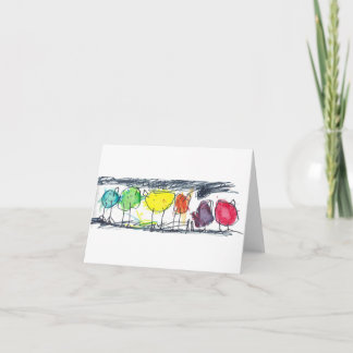 Vogelnotiecards Notitiekaartje