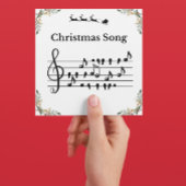 Vogelnotities Kerstliedje Muziek Feestdagenkaart