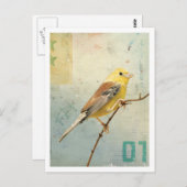 Vogelnr. 4 briefkaart (Voorkant / Achterkant)