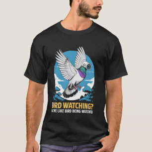 Vogelobservatie Drone-opname Surveillance Vogel Dr T-shirt