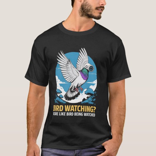 Vogelobservatie Drone-opname Surveillance Vogel Dr T-shirt (Voorkant)