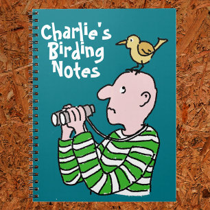 Vogelobservatieboek. Voeg naam toe. Notitieboek