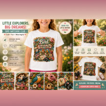 Vogelobservatieclub Kids T-shirt | Schattige Vogel
