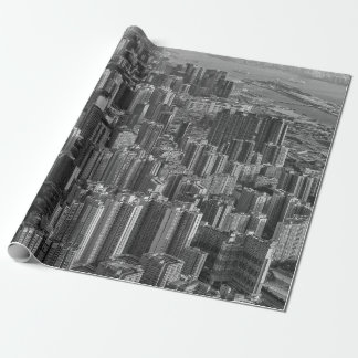VOGELOIG UITZICHT VAN DE LANDMARK-STRUCTUUR CADEAUPAPIER