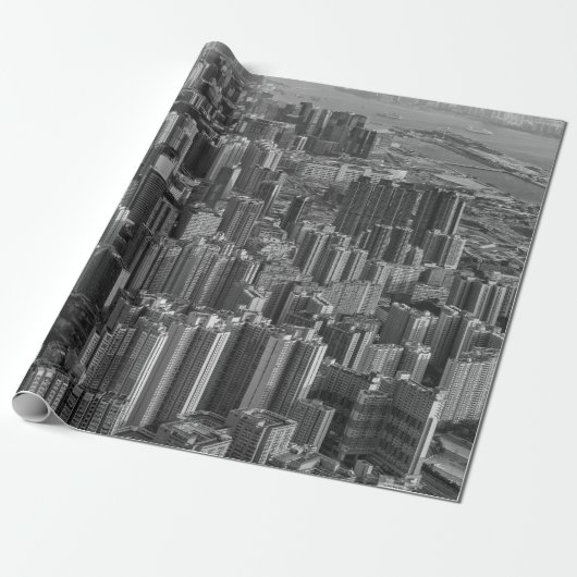 VOGELOIG UITZICHT VAN DE LANDMARK-STRUCTUUR CADEAUPAPIER (Uitgerold)