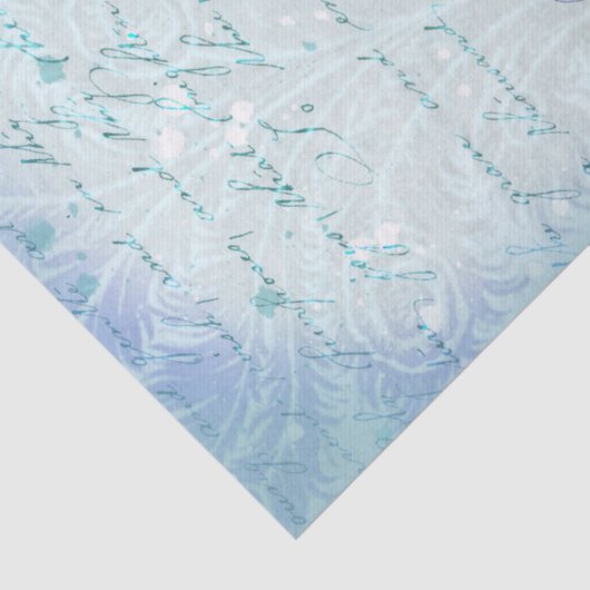  vogelontkoppelingspagina blauw tissuepapier (Detail)