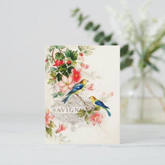  vogelontwerp briefkaart (Staand voorkant)