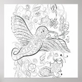 Vogelontwerp: poster kleuren (Voorkant)