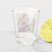 vogelontwerp shot glas (Achterkant)