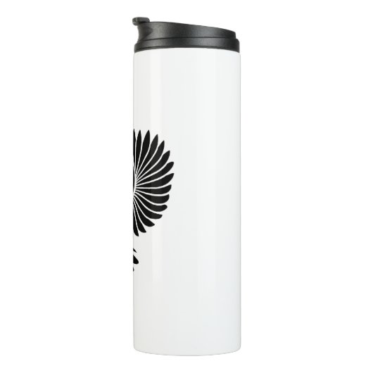 vogelontwerp thermosbeker (Geroteerd rechts)