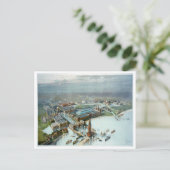 Vogeloog Uitzicht van de in 1893 in Colombia uitge Briefkaart (Staand voorkant)