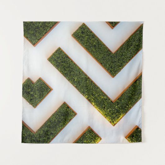 Vogeloog uitzicht van de mazentuin wandkleed (Voorkant (horizontaal))