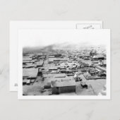 Vogeloog uitzicht van Nome, Alaska met sneeuw Briefkaart (Voorkant / Achterkant)