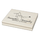 Vogelorigami Aangepast handgemaakt met grote liefd Rubberstempel (Stempel)