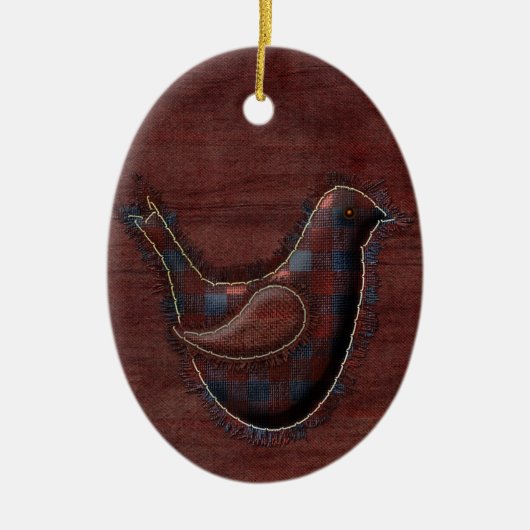 vogelornament keramisch ornament (Voorkant)