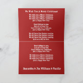 Vogelovers, Cute Merry Kerstmis Kaart (Binnen)