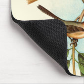 Vogelpaar op een nestveld op een tak muismat (Hoek)