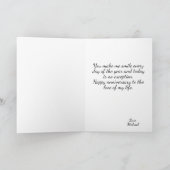  Vogelpaar Speciale Vrouw Jubileum Kaart (Binnen)