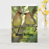 Vogelpaardenvrouw Ik hou van kaart (Gele Bloem)