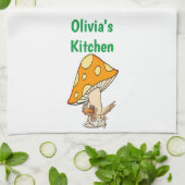 Vogelpaddenstoel keukenhanddoek (Gevouwen)