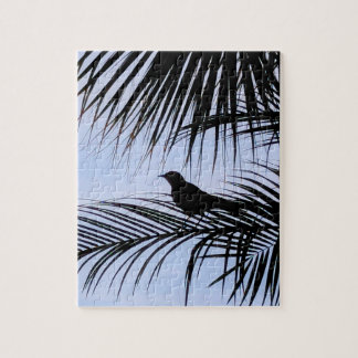 Vogelpalm Silhouet Legpuzzel