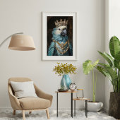 Vogelpapegaai Queen Crown Decoupage Tissuepapier