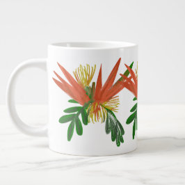 Vogelparadijsplant Kunst Groen Grote Koffiekop