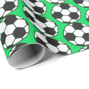 Vogelpartij bij het Football Voetbal Cadeaupapier