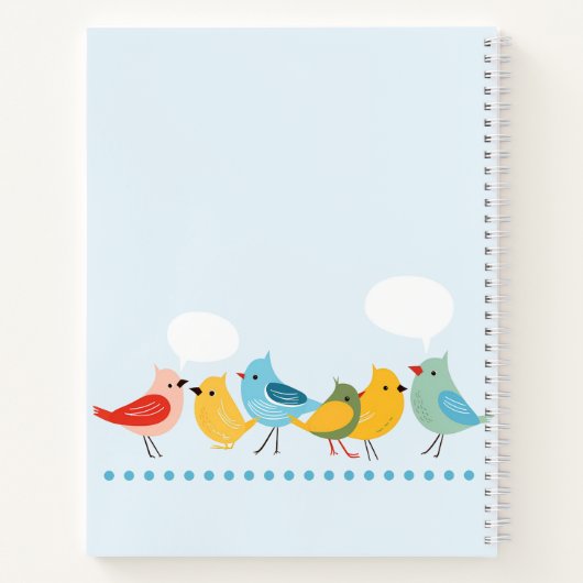 Vogelpatroon 2 notitieboek (Achterkant)