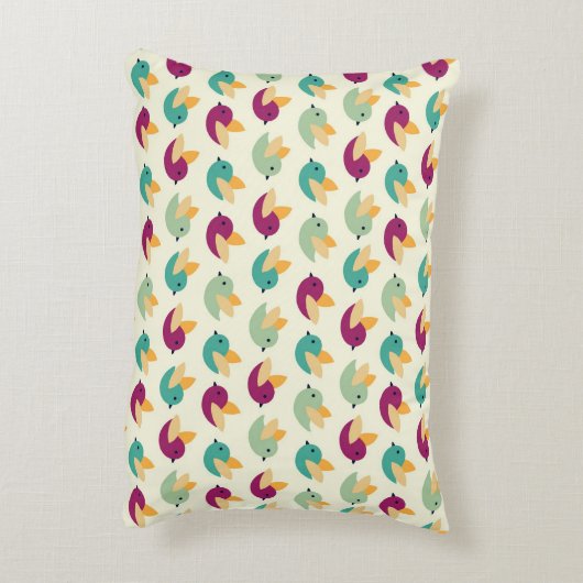 Vogelpatroon Accent Kussen (Achterkant (Verticaal))