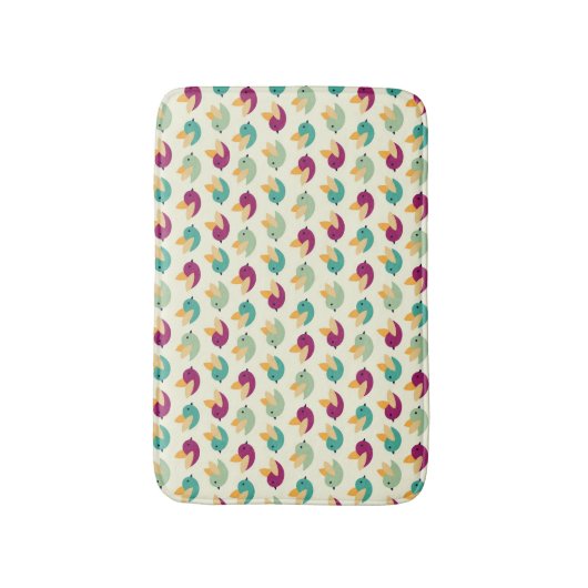 Vogelpatroon Badmat (Voorkant Verticaal)