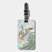  vogelpatroon bagagelabel (Voorkant verticaal)