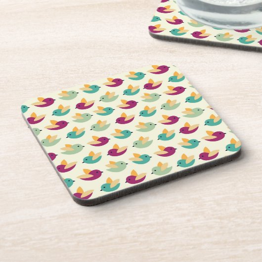 Vogelpatroon Bier Onderzetter (Linkerzijde)