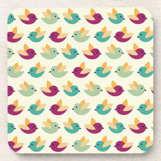 Vogelpatroon Bier Onderzetter (Voorkant)
