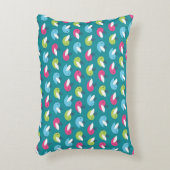 Vogelpatroon Blauw Accent Kussen (Voorkant(Verticaal))