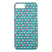 Vogelpatroon Blauw Case-Mate iPhone Case (Achterkant)
