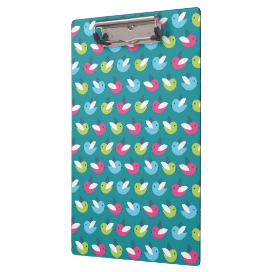 Vogelpatroon Blauw Klembord (Links)