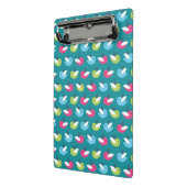 Vogelpatroon Blauw Mini Klembord (Angled2)