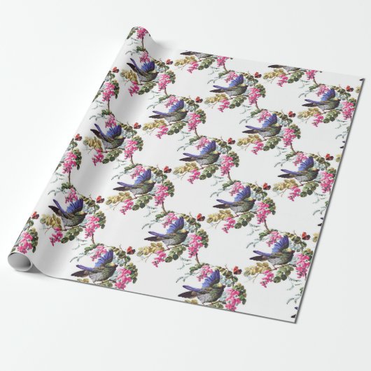 Vogelpatroon Cadeaupapier (Uitgerold)