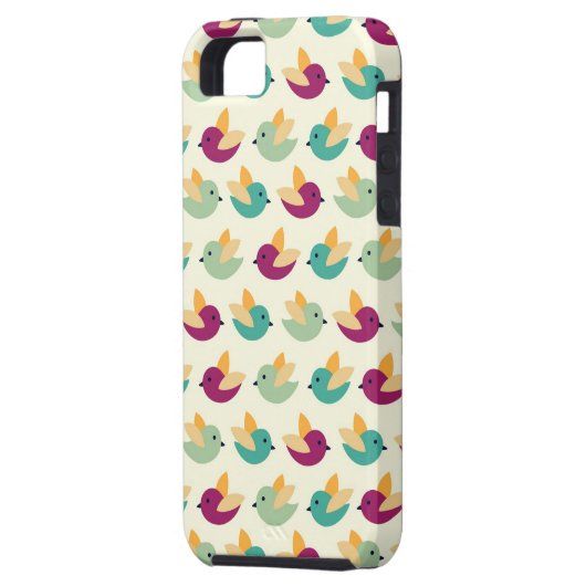 Vogelpatroon Case-Mate iPhone Case (Achterkant Links)