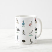 Vogelpatroon drogen koffiemok (Voorkant rechts)