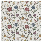 vogelpatroon en bloemen stof (Swatch)