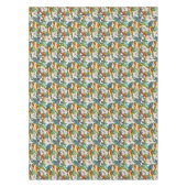 Vogelpatroon en exotische bloempatroon 2 tafelkleed (Voorkant)