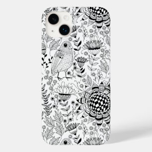 Vogelpatroon en patroon van doedelen Case-Mate iPhone case