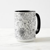 Vogelpatroon en patroon van doedelen mok (Voorkant rechts)