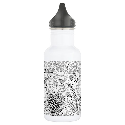 Vogelpatroon en patroon van doedelen waterfles (Links)