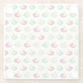 Vogelpatroon Glazen Onderzetter (Achterkant)