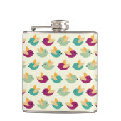 Vogelpatroon Heupfles (Voorkant)