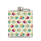 Vogelpatroon Heupfles (Achterkant)